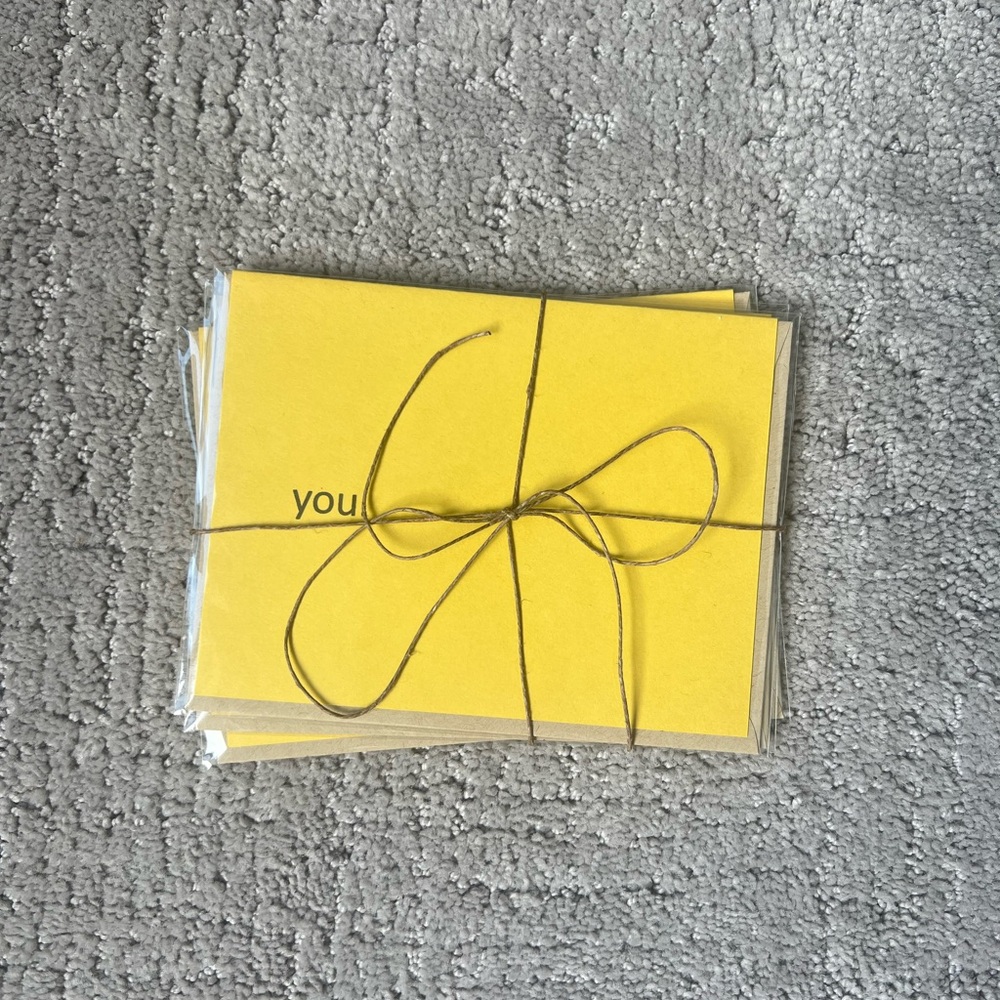 Set of 3 - Handmade Simply Stated Card Set - Because Series, You Go Girl